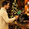 Weihnachtskarte Tippstab 2 Stück Kreditstab, 3D-gedrucktes kontaktloses Zahlungswerkzeug, Festliches Langlebiges PLA Leichtes Zahlungszubehör für Geschäfte Restaurants