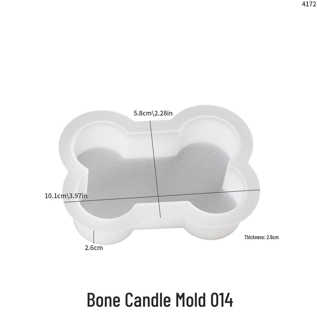 DIY Silicone Mold for Epoxy: Oval, Bone, Puzzle, Star, Square, Rectangular, Candle, Stone, Soap, Diffuser