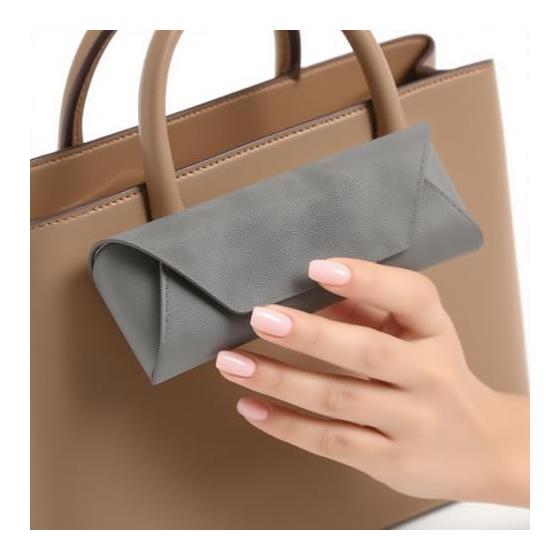 [FineGood] Glasses Case, 1 Piece, Glasses Case, Semi-Hard, Ultra Light, Loose Size, Stylish, Unisex (Blue)