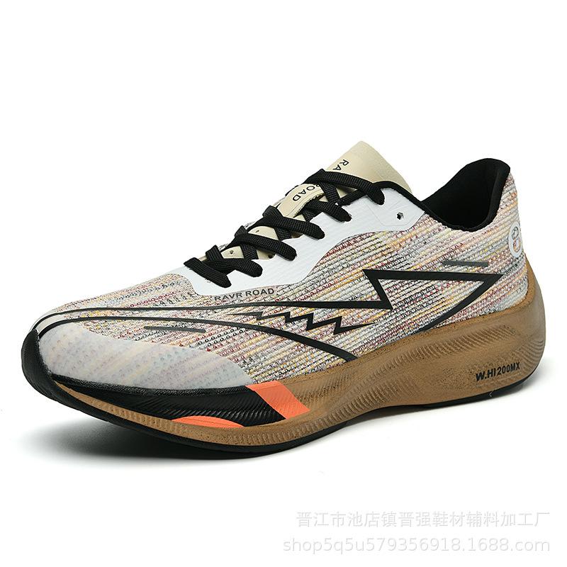 

Zhijing 1.0 full palm carbon board popcorn couple sports shoes professional marathon long sprint racing running shoes 45