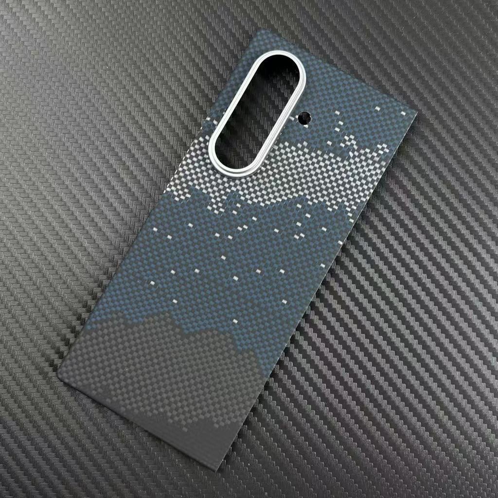Suitable for Samsung Zfold7 Kevlar Mobile Phone Case Samsung Z Fold7 Folding Ultra Thin Magnetic Protective Case