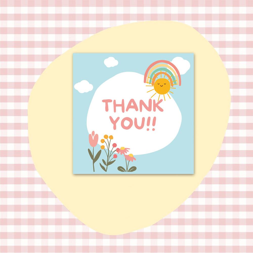 10-50Pcs High-Quality 6*6Cm High-Quality Flower High-Quality Thank High-Quality You High-Quality Cards High-Quality For High-Quality Gift