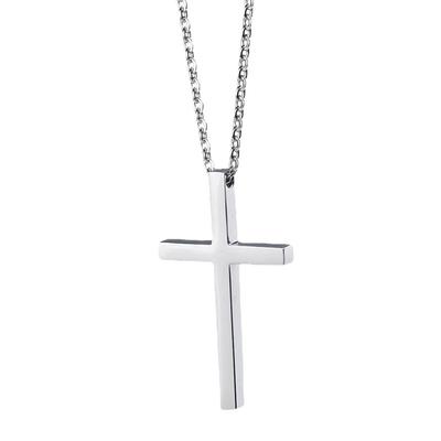 Cross Azuki Length Cross Protection from Good Cross Accessory [Rockyu] Men's Necklace, Silver, Chain, 60cm+5cm, Necklace, Evil, Luck, Amulet, Pendant,