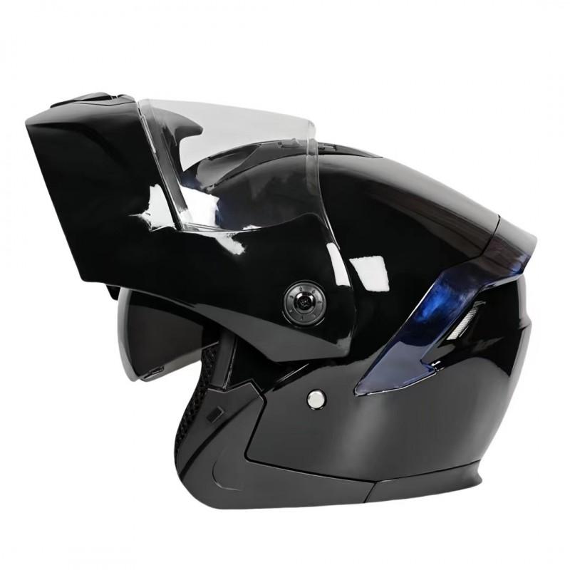 Dual Visor Modular Motorcycle Helmet Adult Safety Electric Bike Commuting