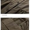 Solid Color Mid-Length Trench Coat - Spring/Autumn Korean Fashion Loose Fit Outerwear