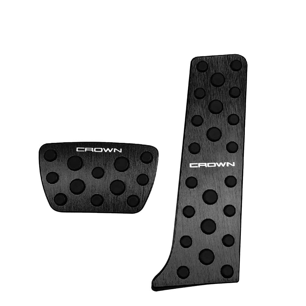 

BOYOUS Toyota Crown 220 Series Aluminum Pedal Covers for Brake and No Tools and with Set [Latest Model] Custom-Designed Accelerator, Required, чёрный