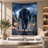 Tapestry Custom Name Text, Wall Hanging Tapestry Home Room DecorFriday the 13th Jason Voorhees