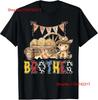 Rodeo Brother Western Cowboy Birthday Family Matching T Shirt Vintage Washed Homme Streetwear Stretched Casual