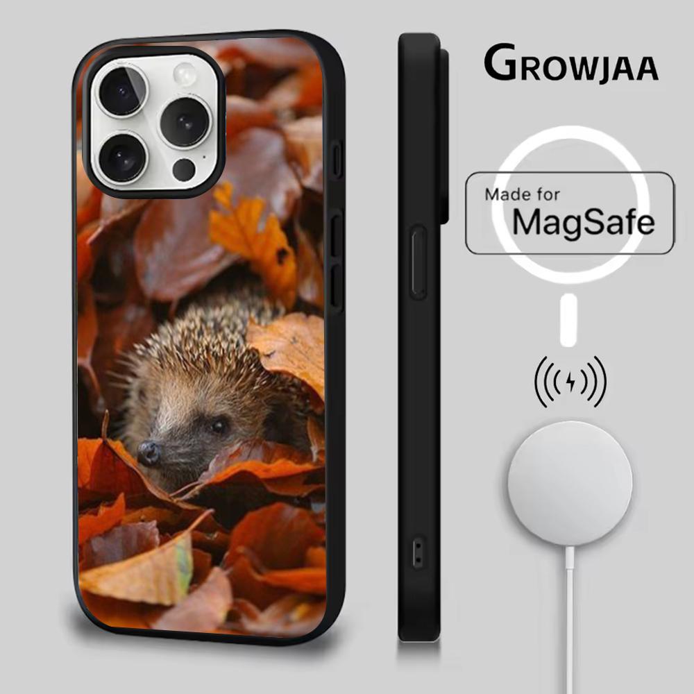 

Hedgehog animal Phone Case For iPhone 16e,16,15,14,13,12,11,Plus,Pro,Max,Mini Magsafe Magnetic Wireless Charging iphone14plus