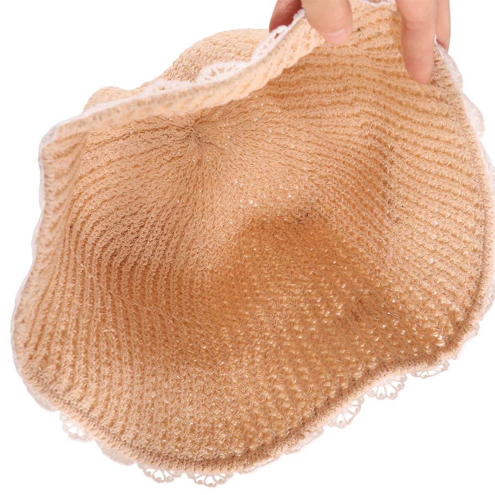 Sun Protection Sunscreen Fisherman Hat Sunshade Women's Sun Hat Sweet Bow Straw Hat Women