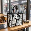 Trendy Cracked Pattern Large Capacity Tote Bag for Daily Commute Shopping