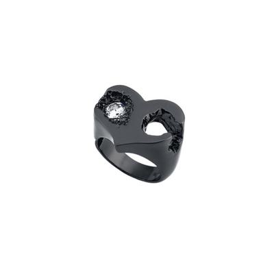 SENTIMENTS NO.307 [BLACK] HEART METEOR RING