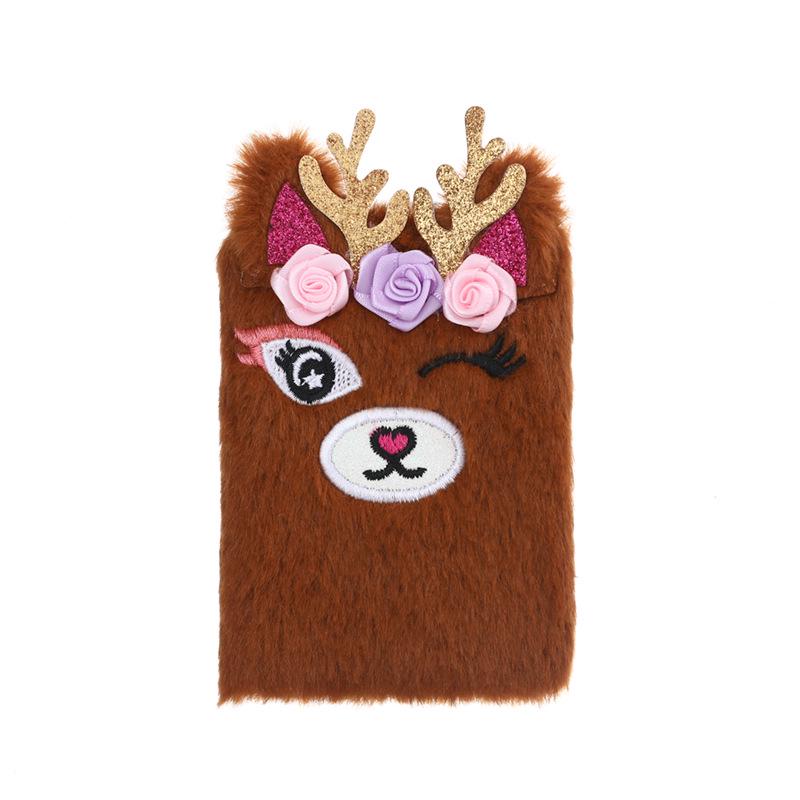 Mini Girly Plush Rabbit Notebook - Portable Diary for Kids