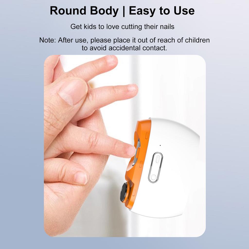 Electric Nail Clippers, 2-in-1 Nail Trimming and Polishing Tool, Automatic Nail Trimmer, Fingernail