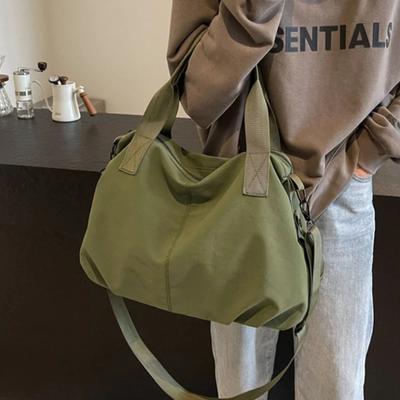 Einfarbige Umhängetaschen aus Nylon mit Reißverschluss, hochwertige Innentaschen für Damen, Umhängetaschen aus Nähleinen