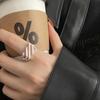 925 Silver Rings for Women Geometric Handmade Irregular Strip Ring Fashion Jewelry Gift