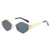 New Hot Selling Polygonal Lens Metal Fashionable Sunglasses