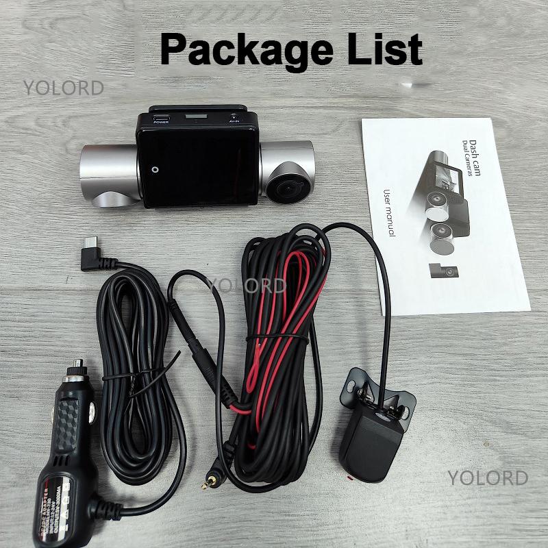 

3-канальный WIFI GPS 2.5K 2K 1440P Автомобильный видеорегистратор с двойной 1080P камерой для видеорегистратора спереди в салоне AHD для заднего вида, видеорегистратор для вождения такси 0GB чёрный