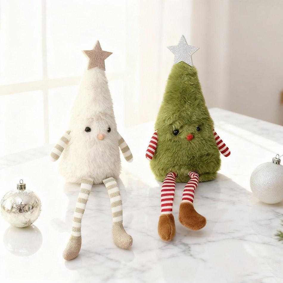 Christmas  New Year Christmas Tree Plush Ornaments - Cute Hanging Decor for Home  Parties, Perfect Holiday Gift for Kids