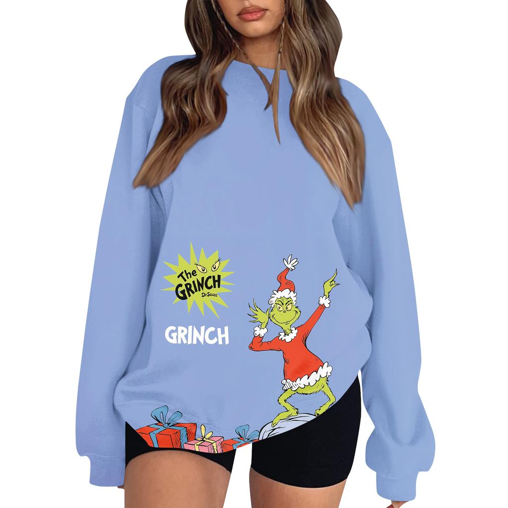 Women's Fashion Lightweight Long Sleeve Pullover Christmas Hoodie