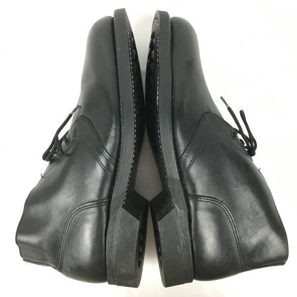 Lata 80. Vintage Buty Addison Shoe Co Z41-1983/75 Rozmiar 6.5R 24.5 Stalowy Nosek U.S. Czarne buty służbowe marynarki wojennej(UŻYWANY)