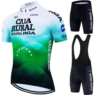 Cycling  Men's Suit Bib Sportswear Jerseys Man Mens Clothes Uniform Clothing Laser Cut Sleeve Pants Gel Bike Jersey