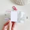 1/2-Inch Holder Pockets Transparent Diy Mini Po Album Keychain Portable Po Storage Holder Key Ring