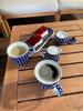 Coffee mug set K1 pattern - 100% handmade