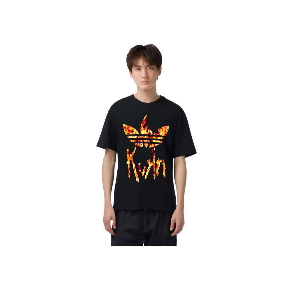 adidas X KoRn Tee Black Unisex Streetwear IN9098