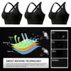 Women's Support Cross Back Wirefree Removable Cups Women's Zipper Front Closure Yoga Sport Bra Sports Bra