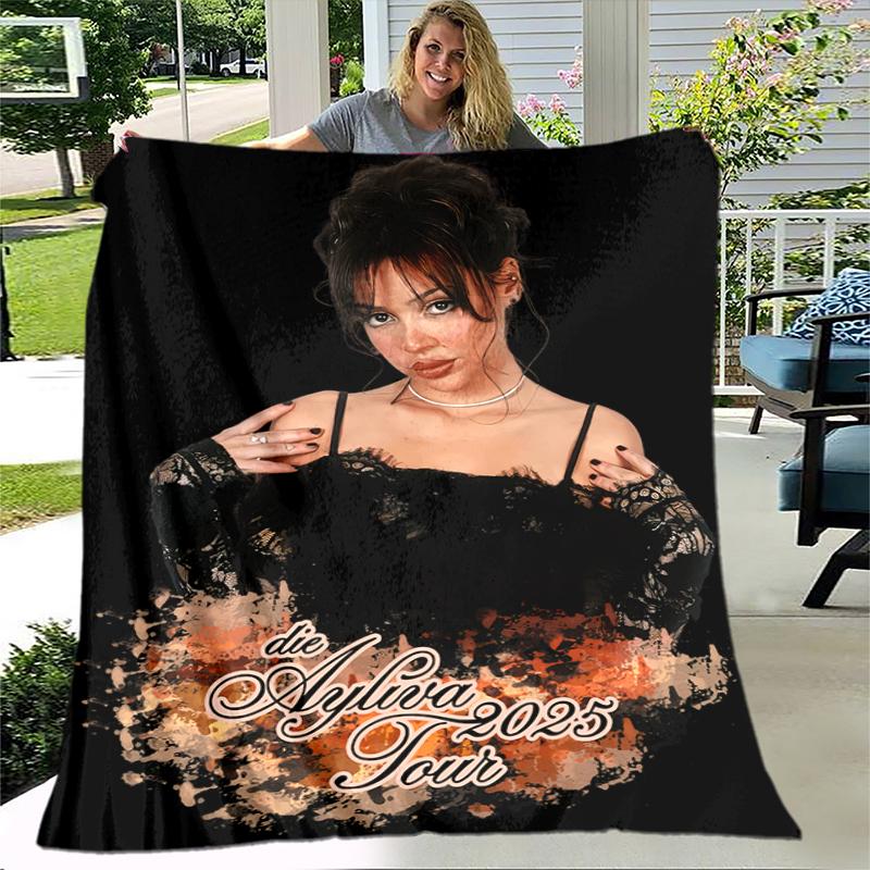 1pc German singer and musician Ayliva blanket, al season lightweigh Poster blanket home office outdoor nap multifunc Poster blanketional blanket