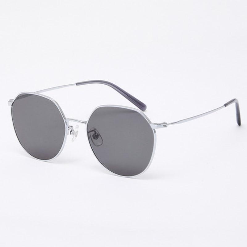 Aloeyewear [Air Titanium] AL2501 1111G Air Titanium Panto Silver Sunglasses
