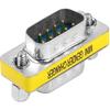 5x DB9 D-SUB 9 Pin RS232 Serial Male to Male Mini Gender Changer Coupler Adapter