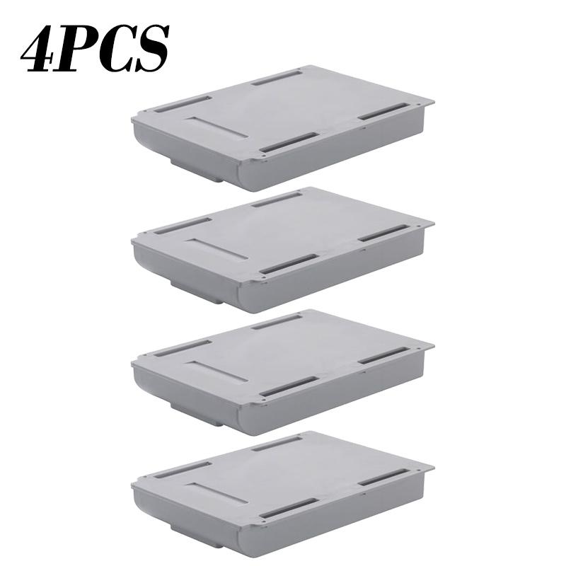 Self Stick Pencil Tray Under Desk Drawer Storage Box Hidden Stationery Organizer Stand For Pens Office Home Storage Organizer