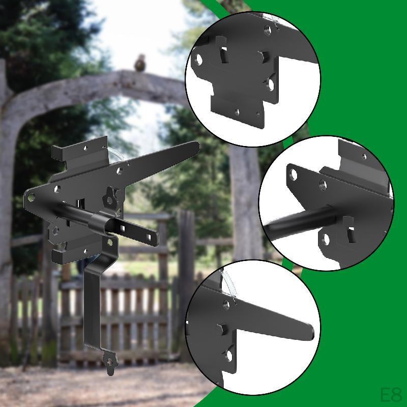 Gate Latch Spring with Self Locking Mechanism for Vinyl and Metal Fences