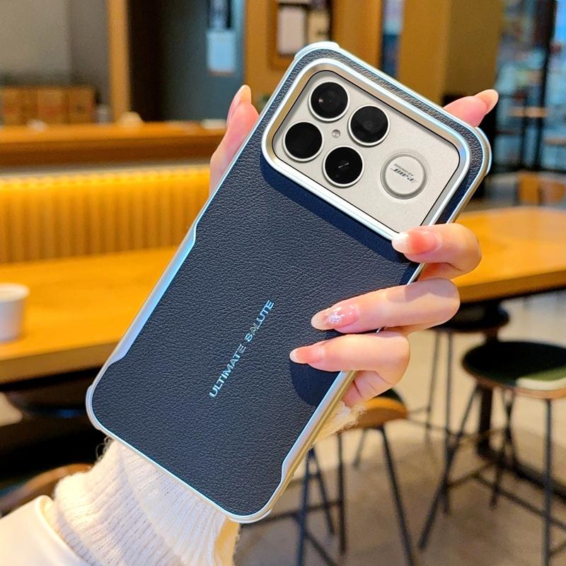 For POCO F8 Pro F8 Ultra  Blade Magnetic Leather Solid Color Shockproof Anti-Oxidation Phone Case
