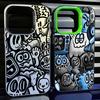 Phone Case for iPhone 15 16 Pro Max 11 13 Pro 14 Plus 12 11Pro 15Pro Max 16e Shell Cover Fundas Super Cool Black Graffiti