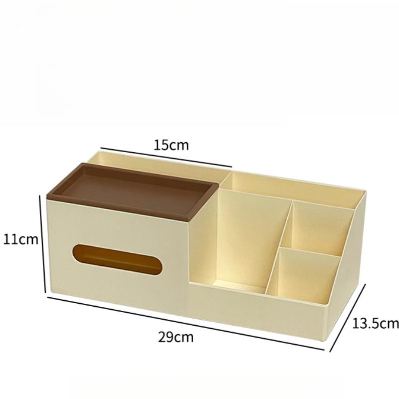 Ins Desktop Storage Box Organizer Student Office Desk Stationery Sundries Versatile Sorting Box Tissue Box Cosmetic Storage Rack
