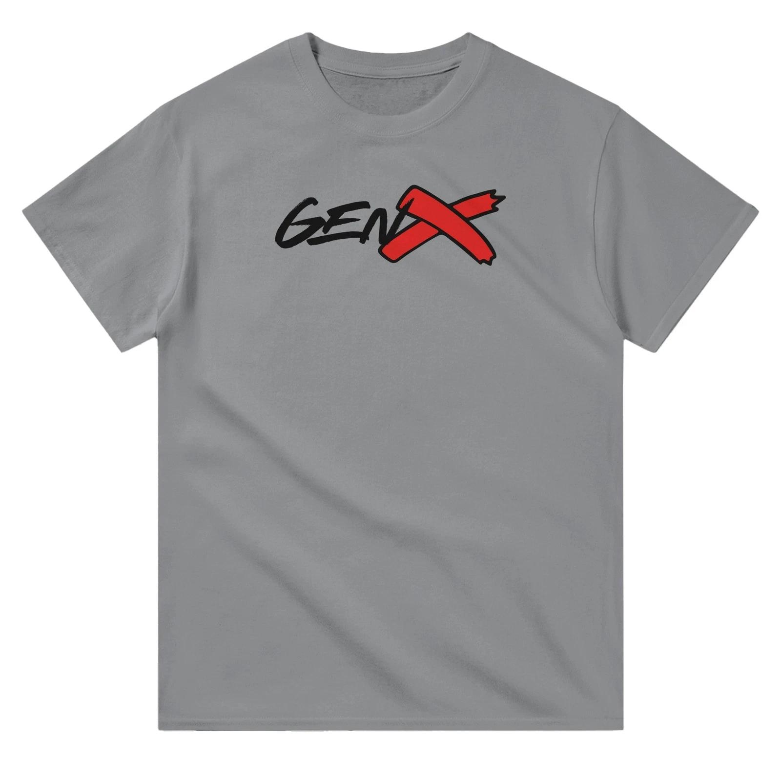 Gen X Heavyweight Cotton Crewneck T-Shirt - Classic Fit, Durable, Casual Wear L