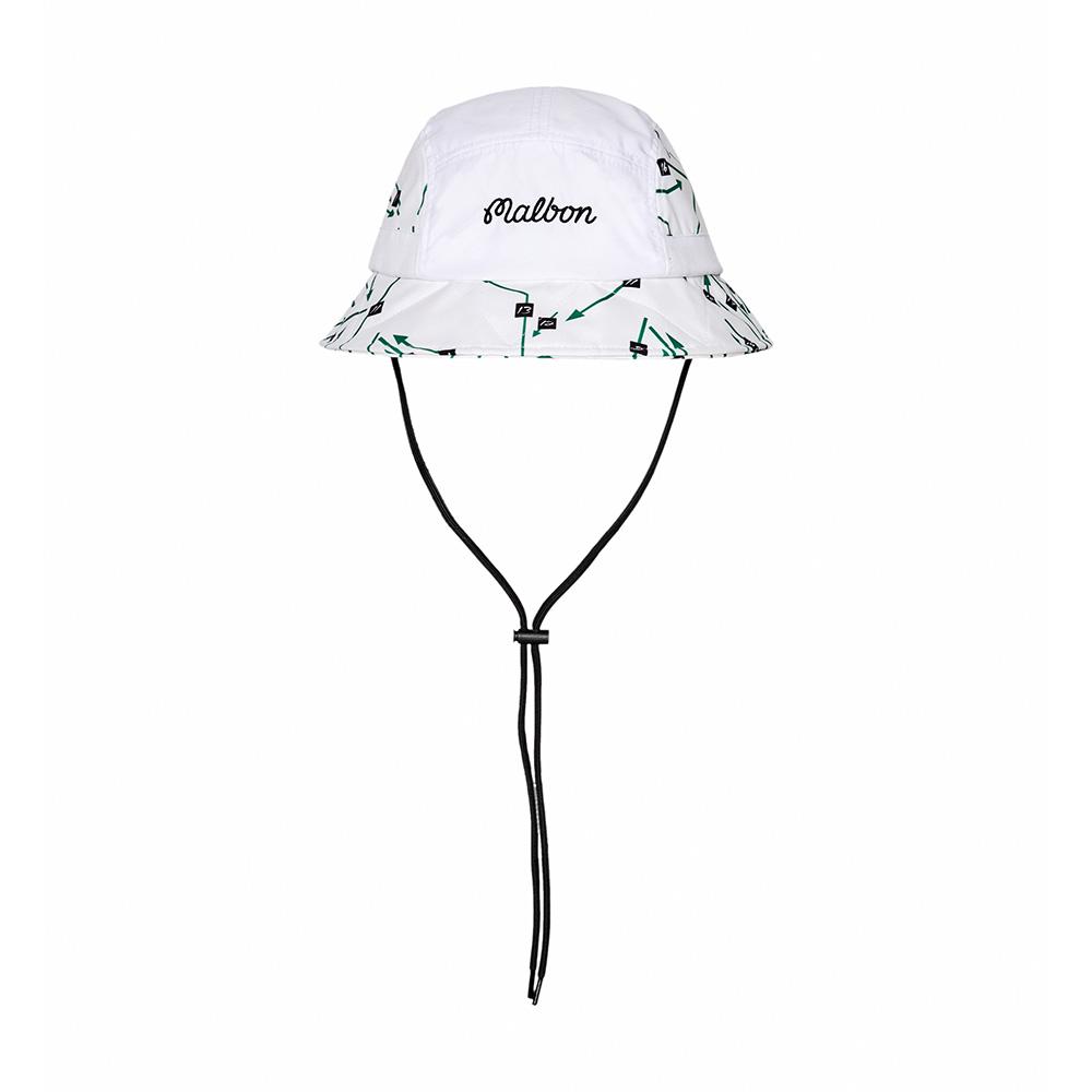 MALBON GOLF [Malbon X Futura] Futura Bucket Hat White