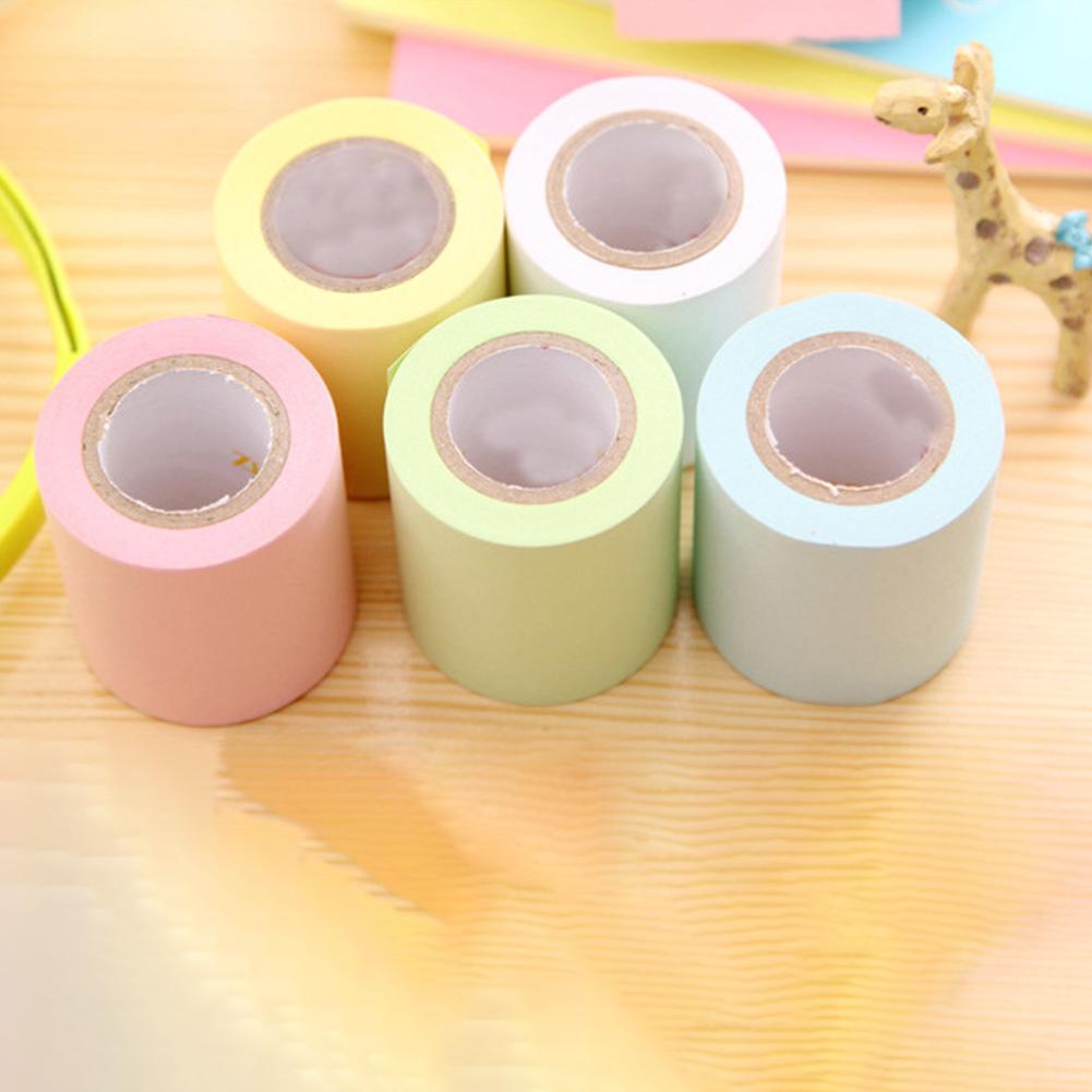Mini Roll Type Candy Colors Stationery Chic Cute Notes Paper Stickers with Tape Seat