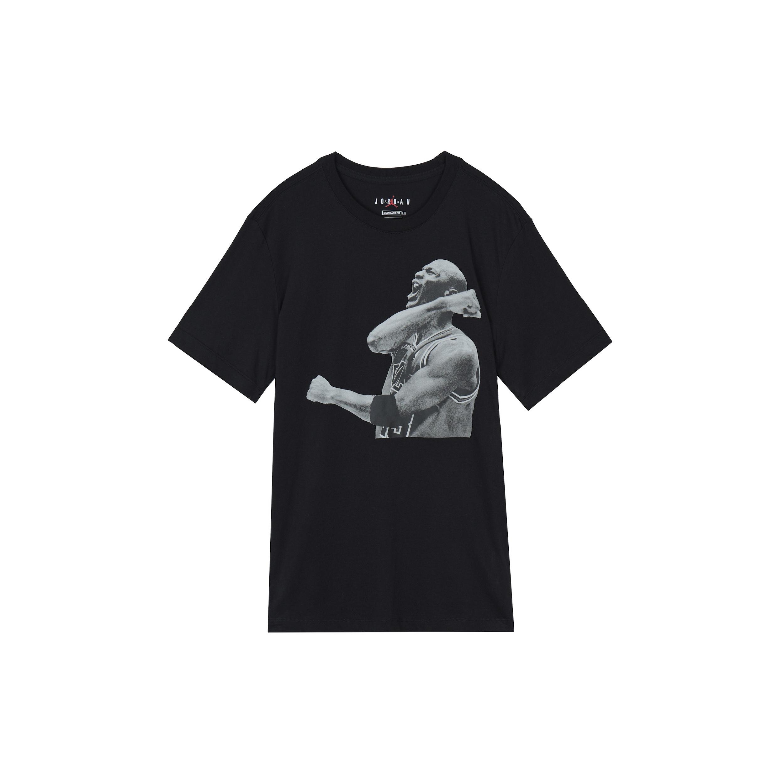Air Jordan Breathable Round Neck Short Sleeve Black Men s CN3589-010 M