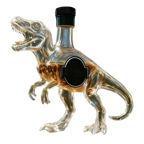 Yousheng 350ML Láhev na whisky Velociraptor Rytá sklenice na whisky ve tvaru dinosaura Karafa na víno Domácí kuchyně Barová dekorace Dárek pro nadšence do dinosauřů