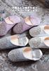 Odorless Leather Babouche Moroccan Soft Gray and Silver Silver Room Day Gift [cocomorocco] Slippers, (with Sequins), Shoes, Cocomorocco, Mother's