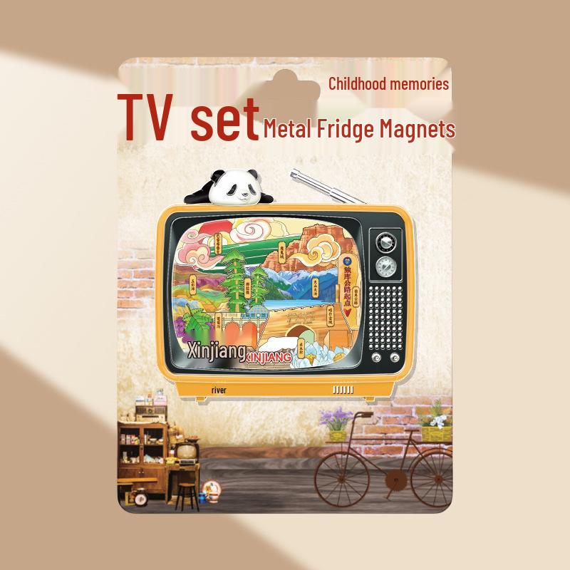 Magnetic Metal Refrigerator Magnets: City-Themed Cultural Souvenirs and Creative Tourist Gifts