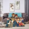 Inazuma Eleven Anime Blankets Flannel Spring/Autumn Breathable Lightweight Thin Throw Blankets for Sofa Travel Rug Piece