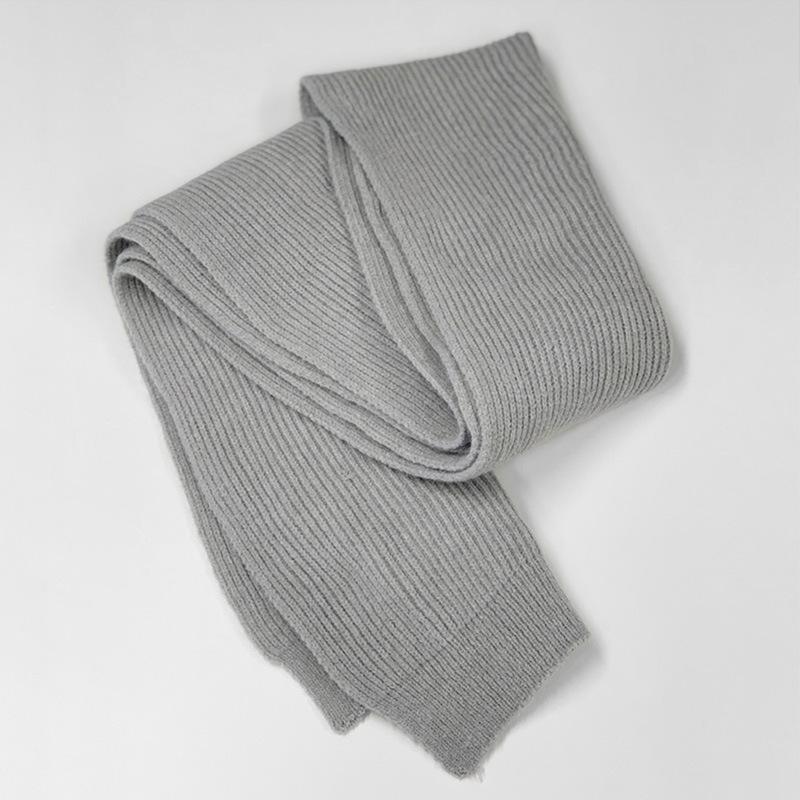 New fashion style solid color simple multi-color delicate skin-friendly knitted scarf