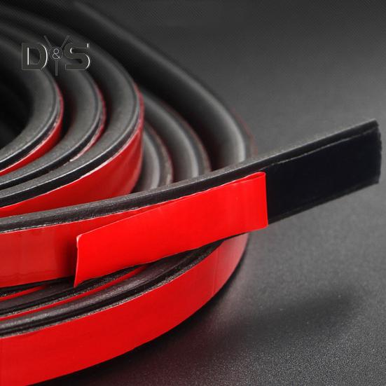 1 Roll Car Door Sealing Strip Noise Reduction Windproof Water-Resistant Self Adhesive Strong Stickiness Easy To Install Auto Door Rubber Seal Strip