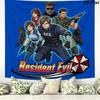 Resident Evil Wall Tapestry Aesthetic Wall Hanging Printed Fabric Blanket Decorative Tapestries For Bedroom Living Room Home Decor