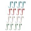 16PCS Over Door Hooks Stainless Steel Hanging Hook Cabinet Door Organizer for Clothes Towels Hats